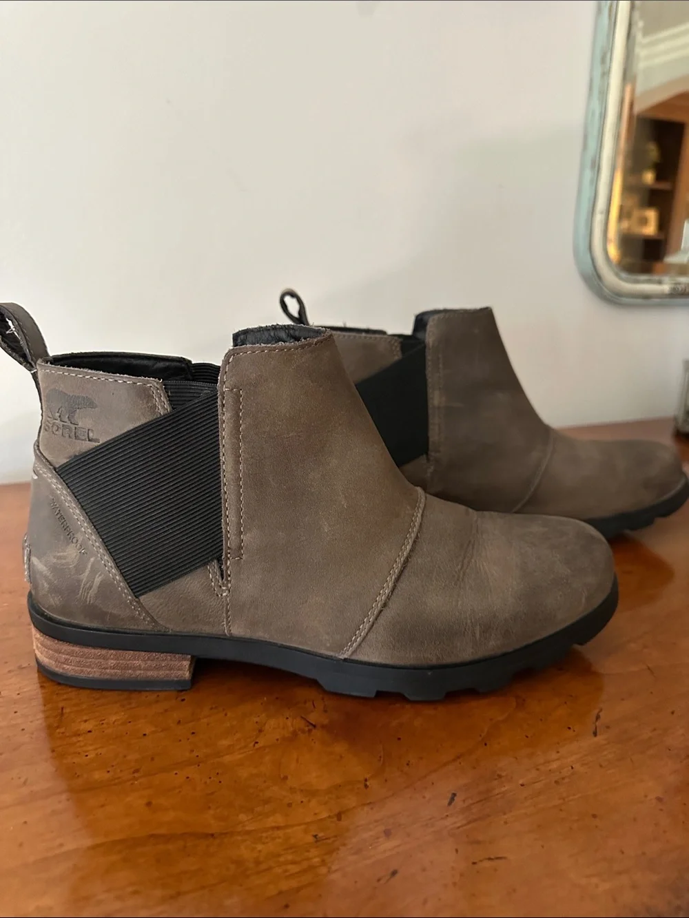 Sorel Taupe Chelsea Booties - Slip-On Ankle Boots